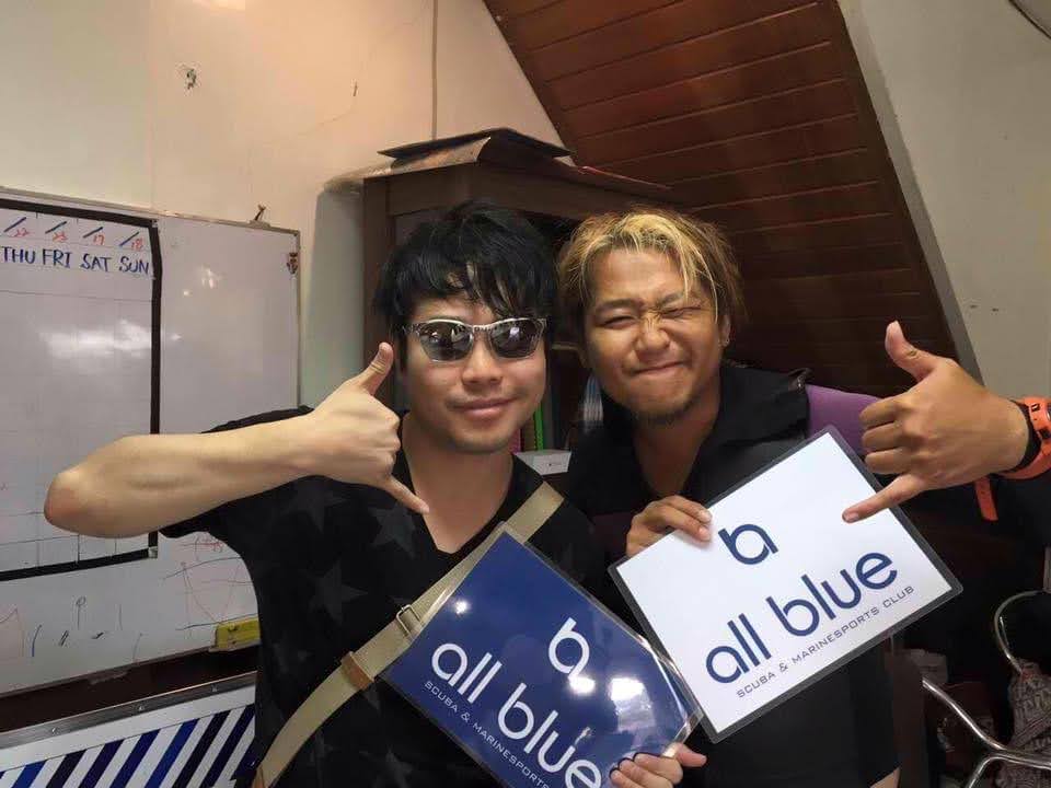 all blue SCUBA & MARINESPORTS CLUBのショップでの写真